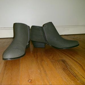 Gray Ankle Boots